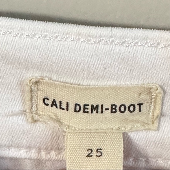 MADEWELL Cali Demi Bootcut jeans in Pure White Size 25 - Picture 13 of 15